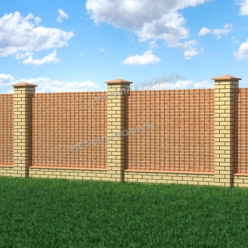 Профнастил МП-20x1100-R (ECOSTEEL-01-Кирпич-0,5)