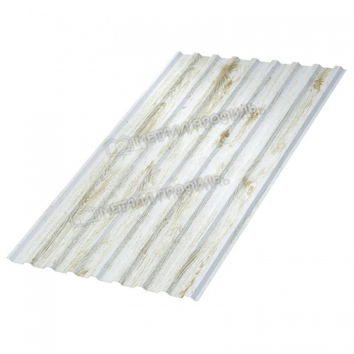 Профнастил МП-20x1100-R (ECOSTEEL_MA-01-Беленый Дуб-0,5)