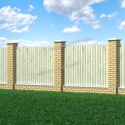 Профнастил МП-20x1100-R (ECOSTEEL_MA-01-Беленый Дуб-0,5)