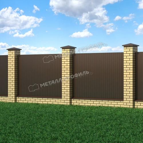 Профнастил МП-10x1100-B (VikingMP-01-8017-0,45)