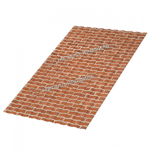Профнастил С-8x1150-B (ECOSTEEL-01-Кирпич-0,5)
