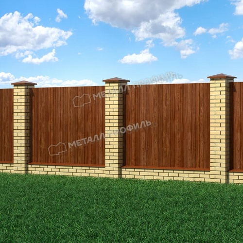 Профнастил С-8x1150-A (ECOSTEEL-01-МореныйДуб-0,5)