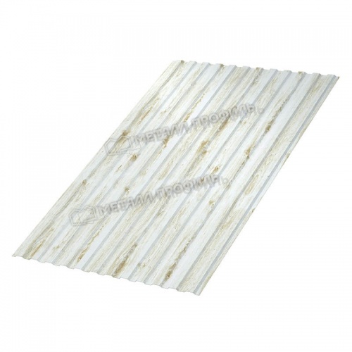 Профнастил МП-10x1100-A (ECOSTEEL_MA-01-Беленый Дуб-0,5)