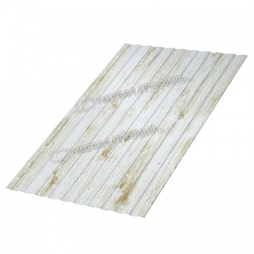 Профнастил С-8x1150-B (ECOSTEEL_MA-01-Беленый Дуб-0,5)