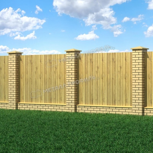 Профнастил С-8x1150-B (ECOSTEEL_T-01-ЗолотойДуб-0,5)