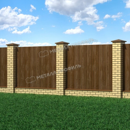 Профнастил МП-18x1100-A (ECOSTEEL_MA-01-МореныйДуб-0,5)