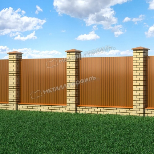 Профнастил МП-10x1100-B (AGNETA_Д-03-Copper-0,5)