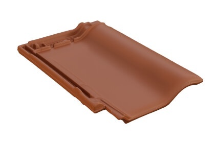 Керамическая черепица Braas Рубин 9V Ангоб Натуральный красный