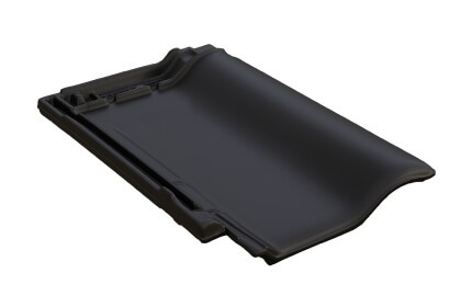 Керамическая черепица Braas Рубин 9V Ангоб Черный вулкан