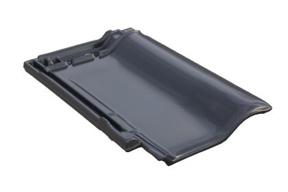 Керамическая черепица Braas Рубин 9V Глазурь Королевский серый