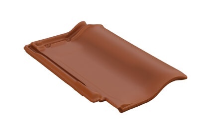 Керамическая черепица Braas Рубин 11V Ангоб Натуральный красный