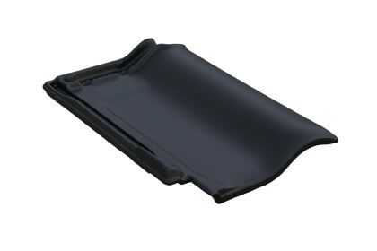 Керамическая черепица Braas Рубин 11V Ангоб Антрацит