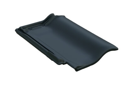 Керамическая черепица Braas Рубин 11V Ангоб Графит