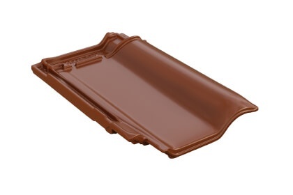 Керамическая черепица Braas Рубин 13V Глазурь Каштан