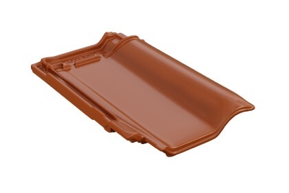 Керамическая черепица Braas Рубин 13V Глазурь Красная осень