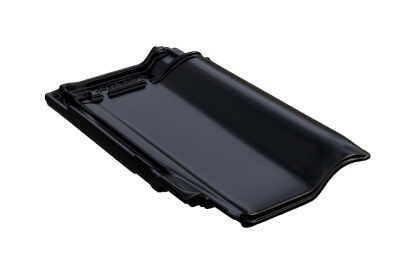 Керамическая черепица Braas Рубин 13V Глазурь Глубокий черный