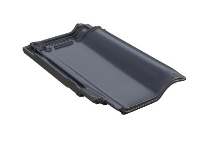 Керамическая черепица Braas Рубин 13V Глазурь Королевский серый