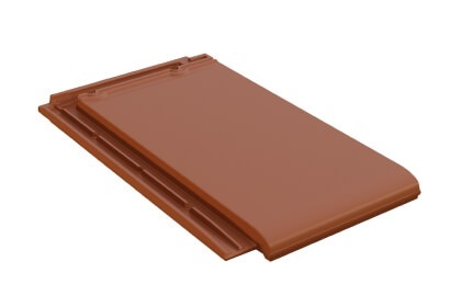 Керамическая черепица Braas Турмалин Ангоб Натуральный красный