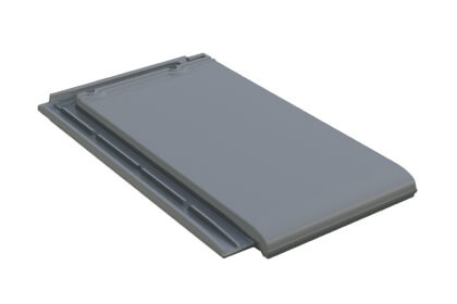 Керамическая черепица Braas Турмалин Ангоб Серая галька