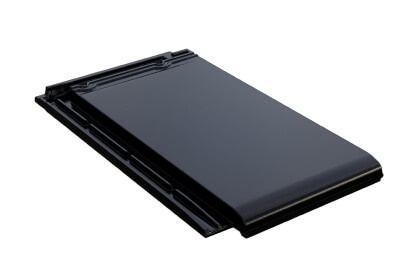 Керамическая черепица Braas Турмалин Глазурь Глубокий черный