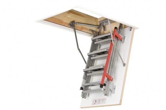 Металлическая лестница Fakro LML Lux 92x130x305