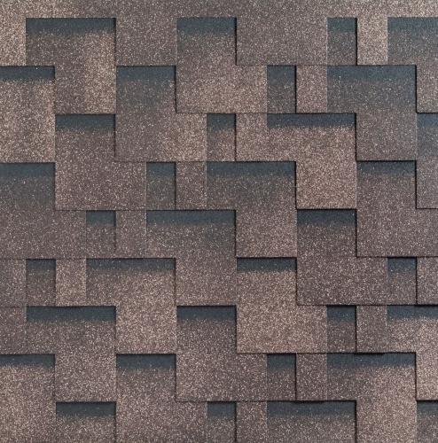 Гибкая черепица Katepal Rocky Махагон