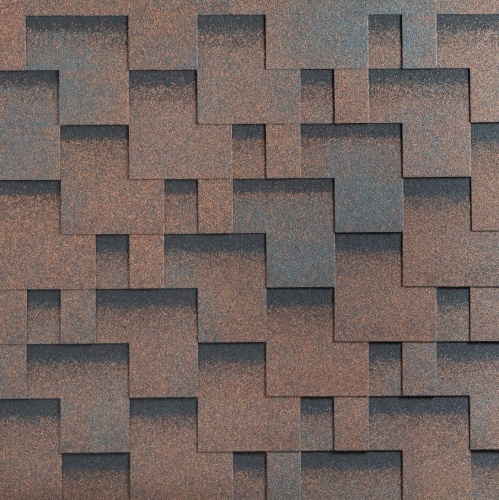 Гибкая черепица Katepal Rocky Медный отлив