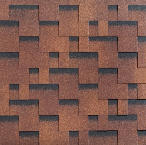 Гибкая черепица Katepal Rocky Терракота