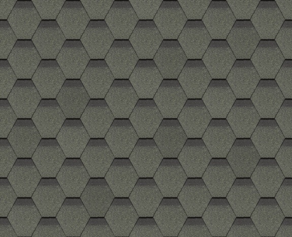 Гибкая черепица Docke Сота "Зеленый"