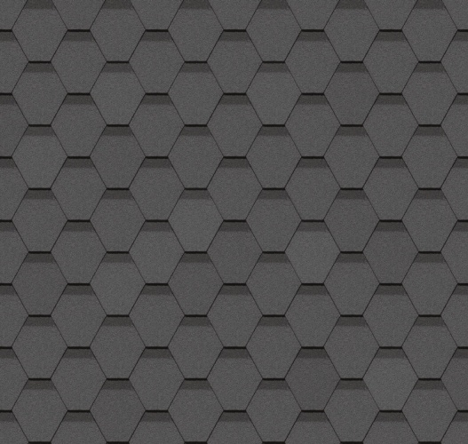 Гибкая черепица Docke Сота "Серый"