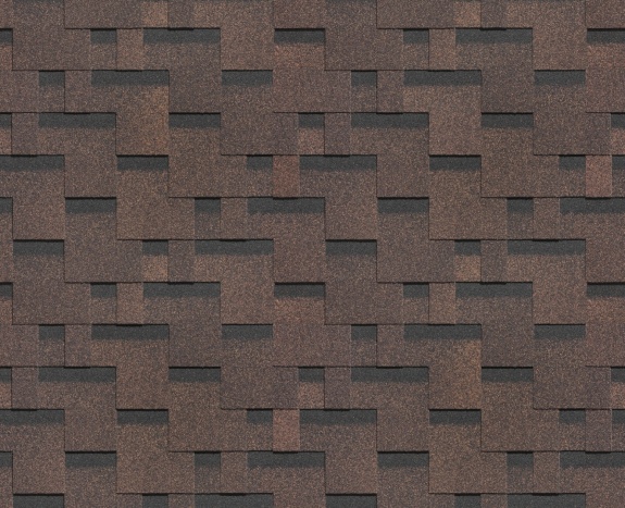 Гибкая черепица Docke Тетрис "Коричневый"