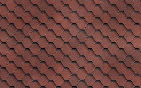 Гибкая черепица Shinglas Ультра Самба Рубин