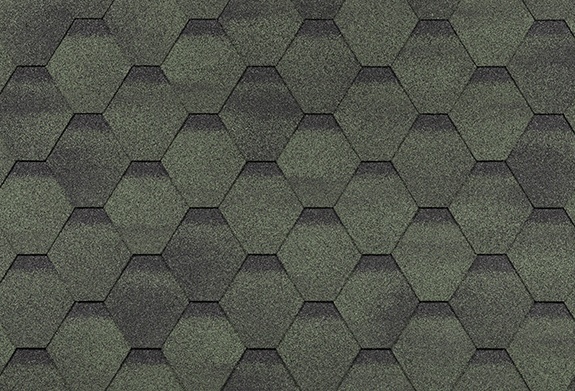 Гибкая черепица Shinglas Финская Соната Зеленый