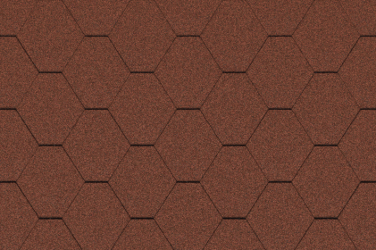Гибкая черепица Icopal Плано Натур Кирпично-красный