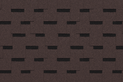 Гибкая черепица Icopal Плано Кларо Натурально-коричневый