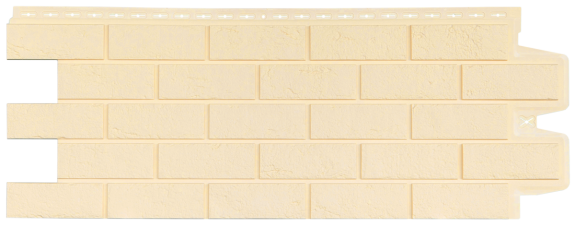 Фасадные панели GL СОСТАРЕННЫЙ КИРПИЧ, Стандарт, БЕЖЕВЫЙ