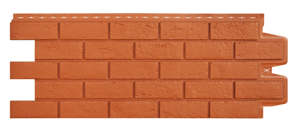 Фасадные панели GL СОСТАРЕННЫЙ КИРПИЧ, Стандарт, ТЕРРАКОТОВЫЙ