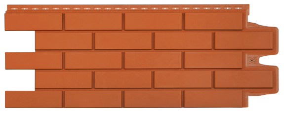 Фасадные панели GL КЛИНКЕРНЫЙ КИРПИЧ, Стандарт, ТЕРРАКОТОВЫЙ
