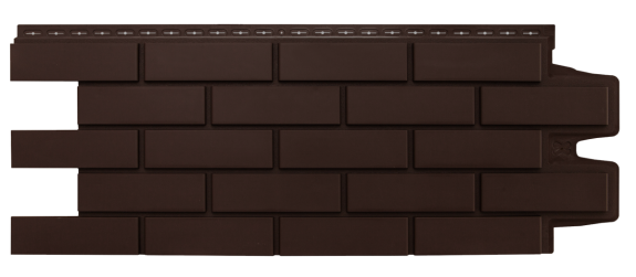 Фасадные панели GL КЛИНКЕРНЫЙ КИРПИЧ, Стандарт, ШОКОЛАДНЫЙ