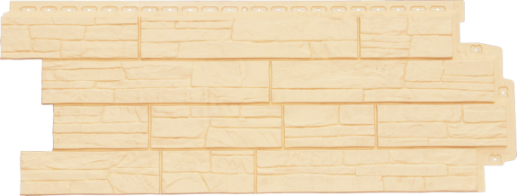 Фасадные панели GL СЛАНЕЦ, Стандарт БЕЖЕВЫЙ