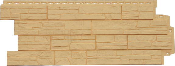 Фасадные панели GL СЛАНЕЦ, Стандарт ПЕСОЧНЫЙ