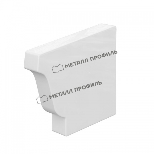 Заглушка желоба правая МП Бюджет 120х86 (9003)