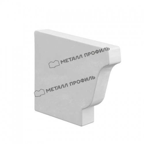 Заглушка желоба левая МП Бюджет 120х86 (9003)