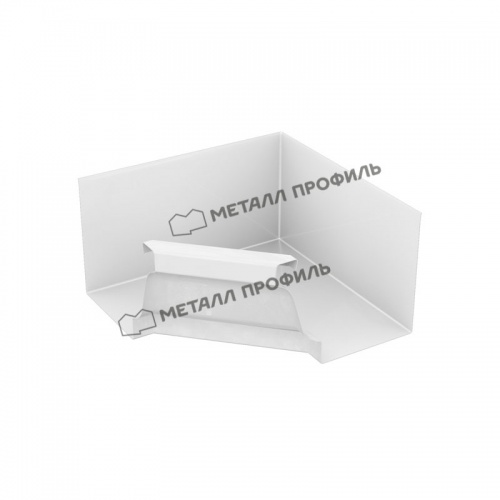 Угол желоба внутренний МП Бюджет 120х86 (9003)