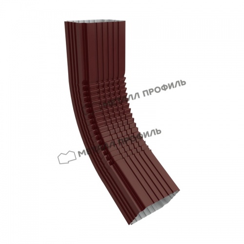 Труба водосточная с коленом МП Бюджет 76х102х3000 (8017)