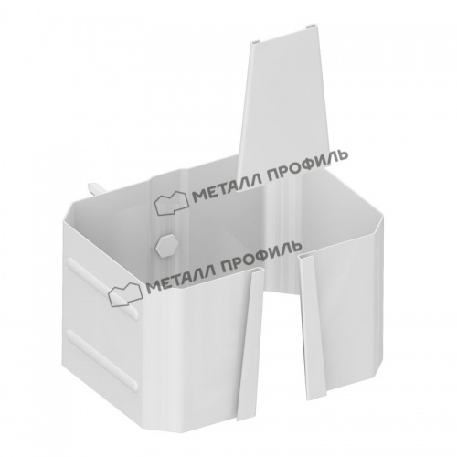 Держатель трубы на кирпич МП Бюджет 76х102 (9003)