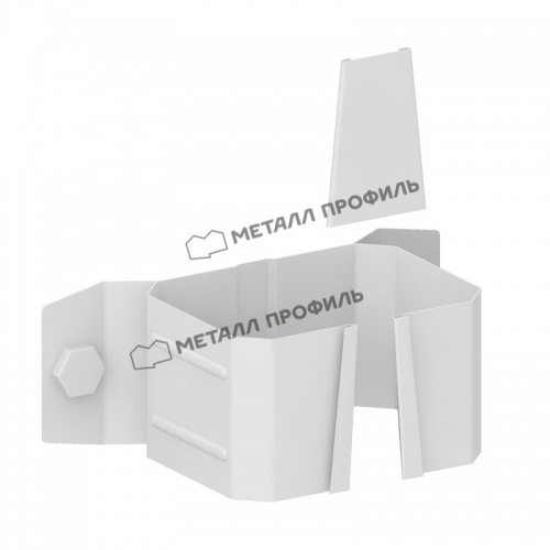 Держатель трубы на дерево МП Бюджет 76х102 (9003)