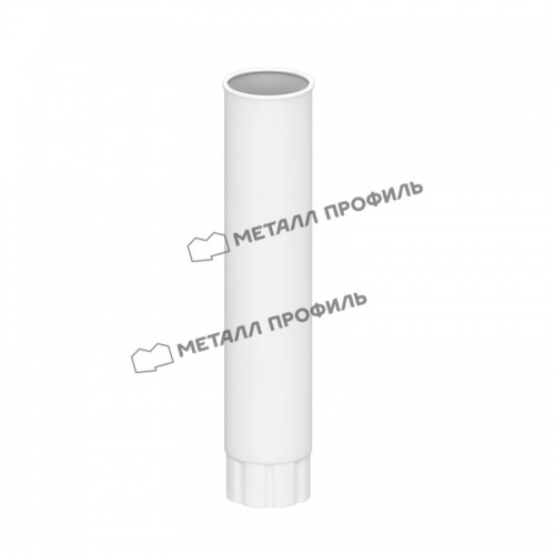 Труба водосточная D100х2000 (9010) МеталлПрофиль Foramina PUR