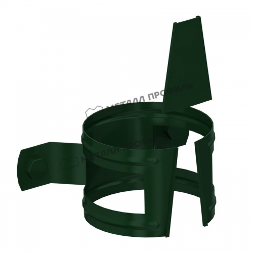 Держатель трубы D100 на дерево (6005) МеталлПрофиль Foramina PUR