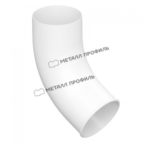 Колено сливное 60° D100 (9010) МеталлПрофиль Foramina PUR